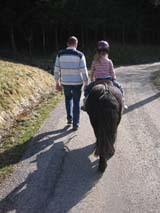 Balade  poney avec les parents